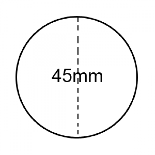 45mm Perforated- Clear Sealing Labels