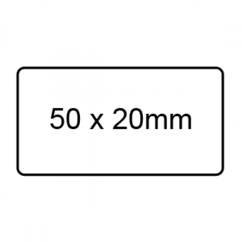 50 x 20mm - Clear Sealing Labels