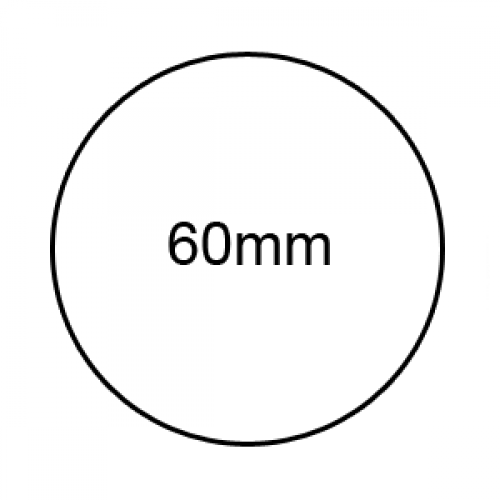 60mm - Clear Sealing Labels