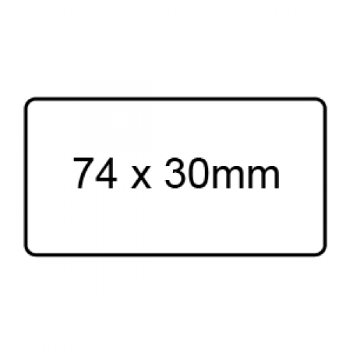 74 x 30mm - Clear Sealing Labels