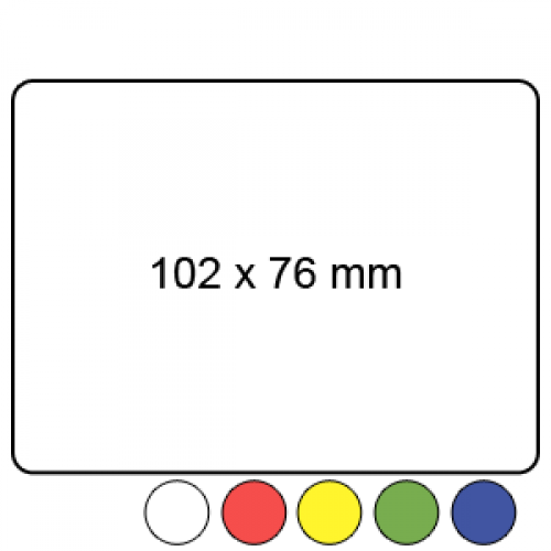 102mm x 76mm - Plain Reel Labels