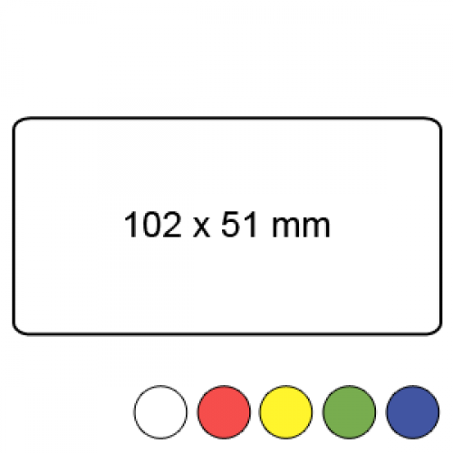 102mm x 51mm - Plain Reel Labels