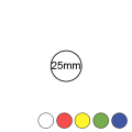 25mm Diameter - Plain Reel Labels