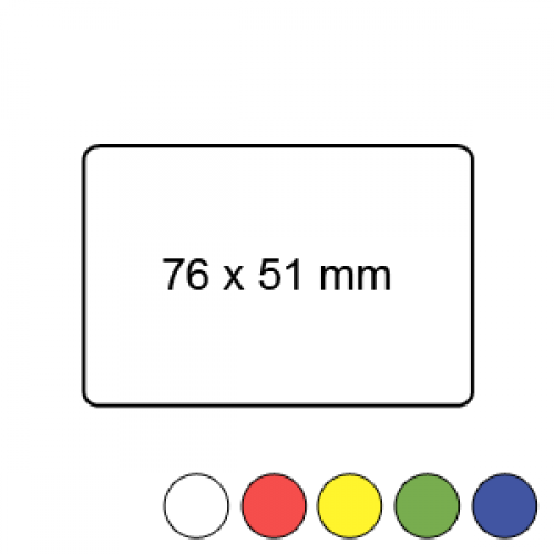 76mm x 51mm - Plain Reel Labels