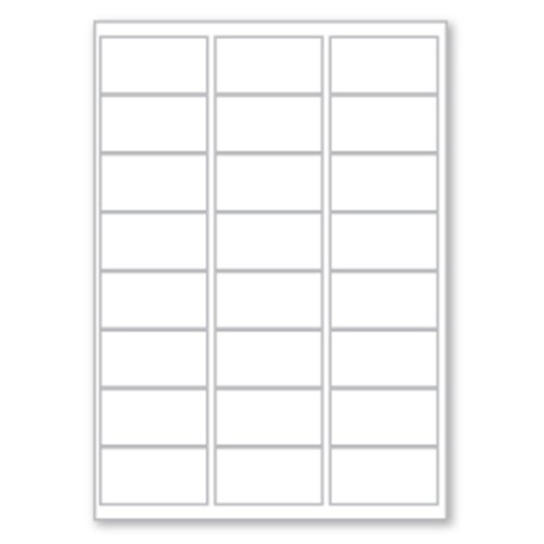 63.5 x 33.9mm (24/Sheet) - A4 Sheet Labels (100 Sheets)