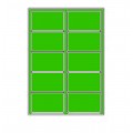 99.1 x 57.3mm (10/Sheet) - Green A4 Sheet Labels (100 Sheets)