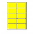 99.1 x 57.3mm (10/Sheet) - Yellow A4 Sheet Labels (100 Sheets)
