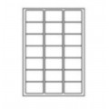 63.5 x 38.1mm (21/Sheet) - A4 Sheet Labels (100 Sheets)