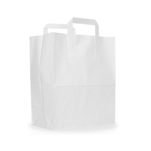 White Paper Carrier Bags (10"x15.5"x12" / 254x394x305mm)