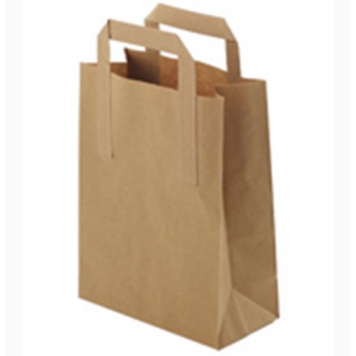 Brown Kraft Paper Carrier Bags (10"x15.5"x12" / 254x394x305mm)