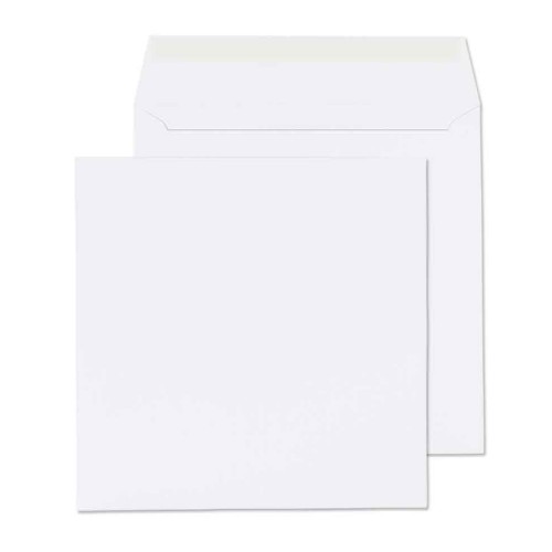 125x125mm White 80gsm Self Seal Envelopes - Qty 100