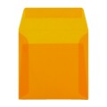160x160mm Orange Translucent Peel and Seal Envelopes - Qty 10
