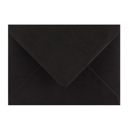 114x162mm C6 Black 110gsm Gummed Diamond Envelopes - Qty 100