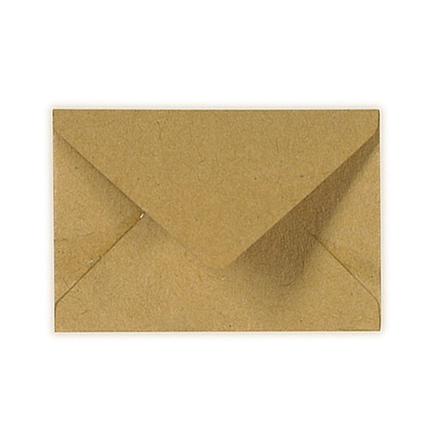 30 x 44mm Brown Kraft Gummed Diamond Envelopes - Qty 100