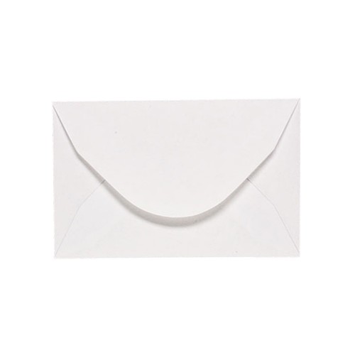 64x99mm White 70gsm Gummed Diamond Envelopes - Qty 100
