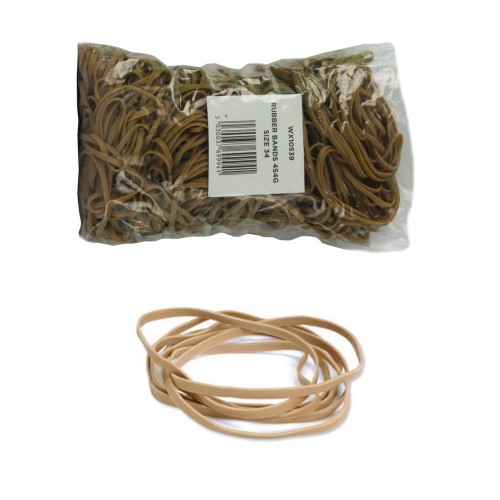 No. 34 (102 x 3mm) Natural Elastic/Rubber Bands (1 x 1lb/454g bag / 600 Bands)