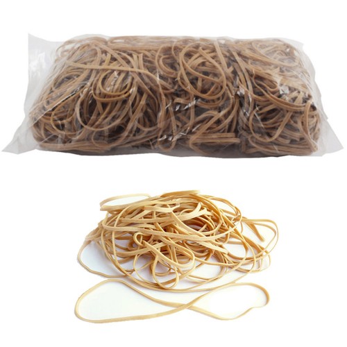 No. 38 (150 x 3 x 1.1mm) Natural Elastic/Rubber Bands (1 x 1lb/454g bag / 330 Bands)