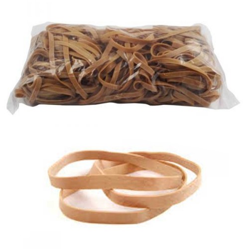 No. 69 (150 x 6 x 1.1mm) Natural Elastic/Rubber Bands (1 x 1lb/454g bag / 170 Bands)