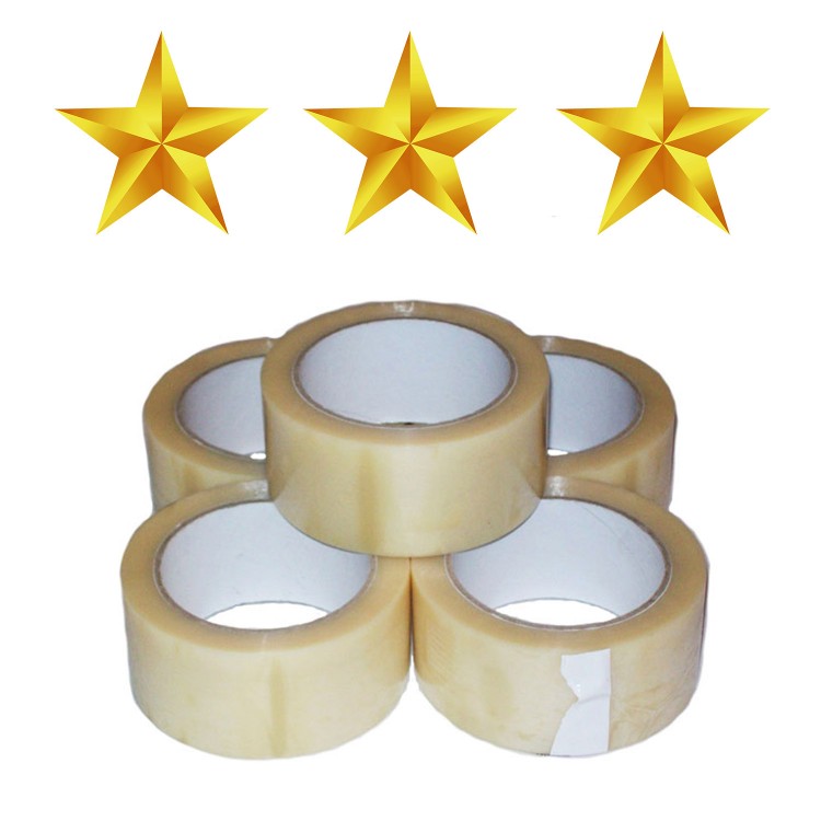 Vinyl PVC Extra Heavy Duty 50 Micron Packing Tape Clear Box
