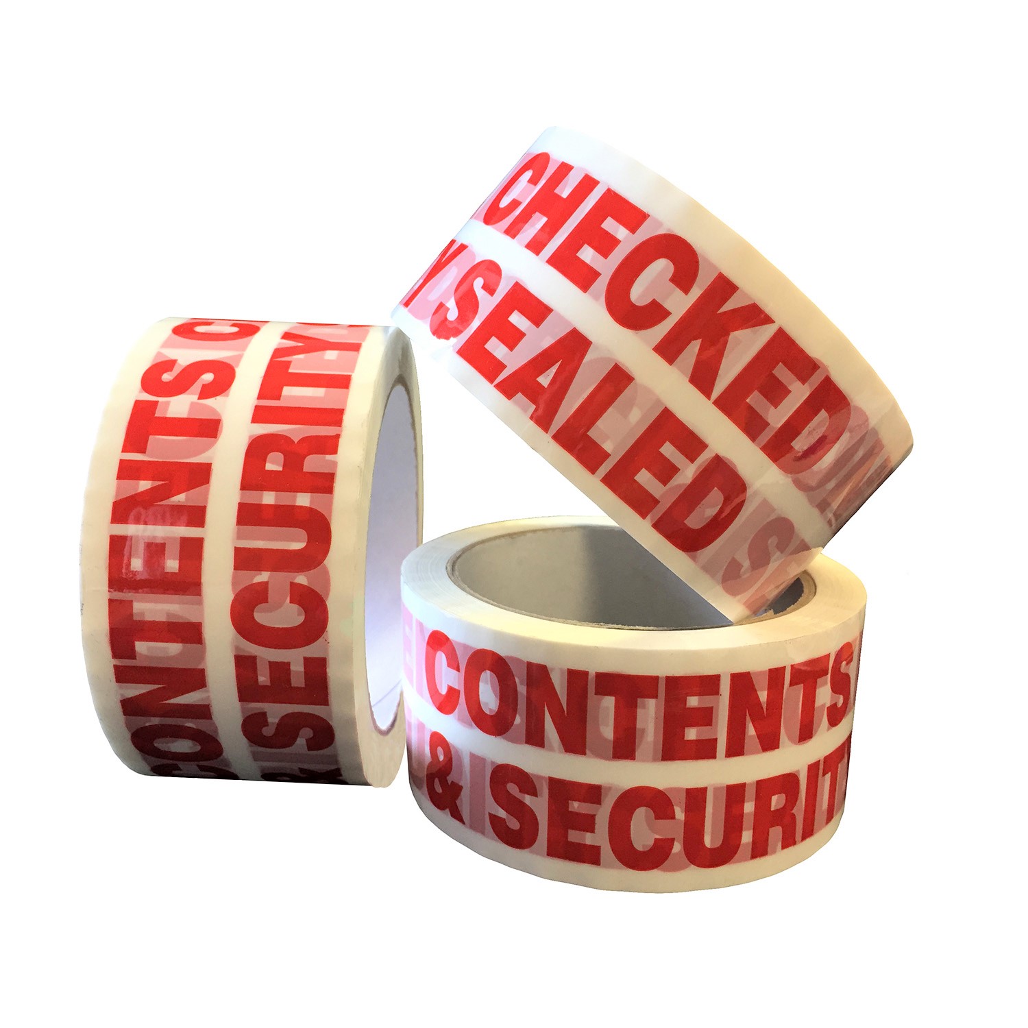 CONTENTS CHECKED & SECURITY SEALED PP Packing Tape Campbell