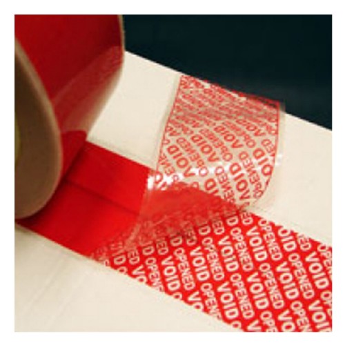 Tamper Evident / Proof Security Warranty Void Tape - 25mmx50m Red