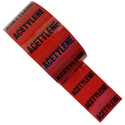ACETYLENE (C2H2) - Colour Printed Pipe Identification (ID) Tape