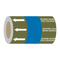 Boosted Cold Water Service (Arrows) - 275mm Banded Pipe Identification (ID) Tape
