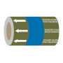 Boosted Cold Water Service (Arrows) - 275mm Banded Pipe Identification (ID) Tape