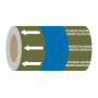 Boosted Mains Water Service (Arrows) - 275mm Banded Pipe Identification (ID) Tape