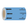 Compressed Air (Arrows) - 275mm Banded Pipe Identification (ID) Tape