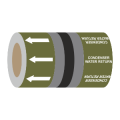 Condenser Water Return (Arrows) - 275mm Banded Pipe Identification (ID) Tape