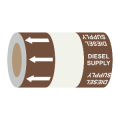 Diesel Supply (Arrows) - 275mm Banded Pipe Identification (ID) Tape