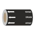 Drain (Arrows) - 275mm Banded Pipe Identification (ID) Tape