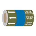Drinking Water (Arrows) - 275mm Banded Pipe Identification (ID) Tape