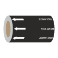 Foul Waste (Arrows) - 275mm Banded Pipe Identification (ID) Tape