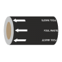 Foul Waste (Arrows) - 275mm Banded Pipe Identification (ID) Tape