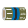 Glycol Return (Arrows) - 275mm Banded Pipe Identification (ID) Tape