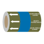Gravity Fed Water (Arrows) - 275mm Banded Pipe Identification (ID) Tape