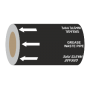 Grease Waste Pipe (Arrows) - 275mm Banded Pipe Identification (ID) Tape