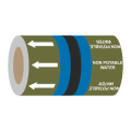 Non Potable Water (Arrows) - 275mm Banded Pipe Identification (ID) Tape