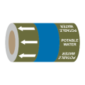 Potable Water (Arrows) - 275mm Banded Pipe Identification (ID) Tape