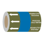 Process Cold Water (Arrows) - 275mm Banded Pipe Identification (ID) Tape
