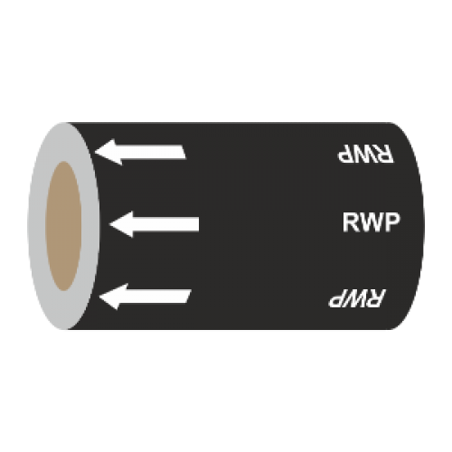 Rainwater Pipe (Arrows) - 275mm Banded Pipe Identification (ID) Tape