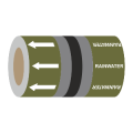 Rainwater (Arrows) - 275mm Banded Pipe Identification (ID) Tape