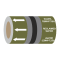 Reclaimed Water (Arrows) - 275mm Banded Pipe Identification (ID) Tape
