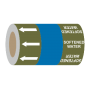 Softened Water (Arrows) - 275mm Banded Pipe Identification (ID) Tape