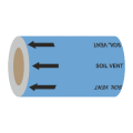 Soil Vent (Arrows) - 275mm Banded Pipe Identification (ID) Tape