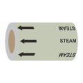 Steam (Arrows) - 275mm Banded Pipe Identification (ID) Tape