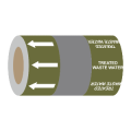 Treated Waste Water (Arrows) - 275mm Banded Pipe Identification (ID) Tape