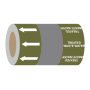 Treated Waste Water (Arrows) - 275mm Banded Pipe Identification (ID) Tape